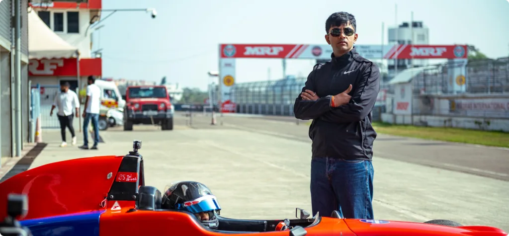 Divy Nandan in action, Motorsport story photo